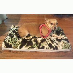Wild Earth Print Pet Bed Cover - One of a Kind Size Small